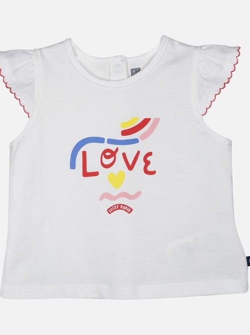 TSHIRT SHORT LEONTINE MAILLE BEBE - Kiabi