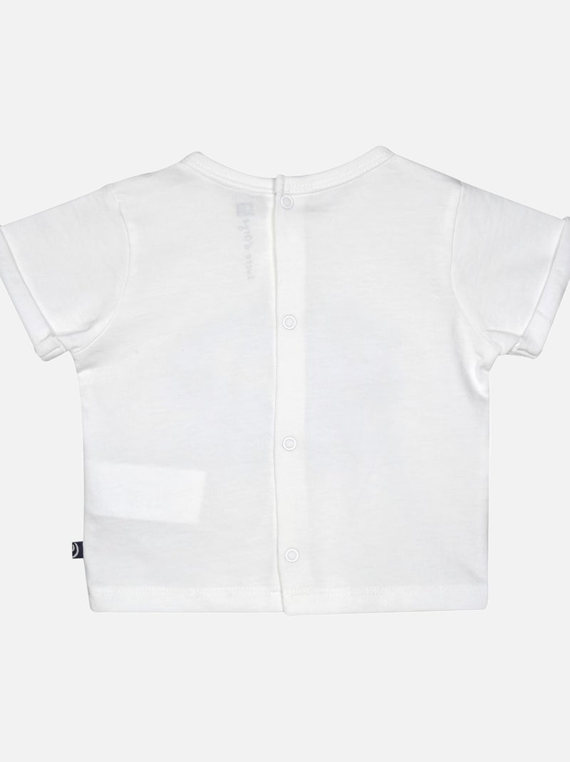 TSHIRT SHORT LEOPOL BEBE Blanc - Kiabi