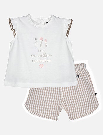 TSHIRT SHORT LESLIE BEBE