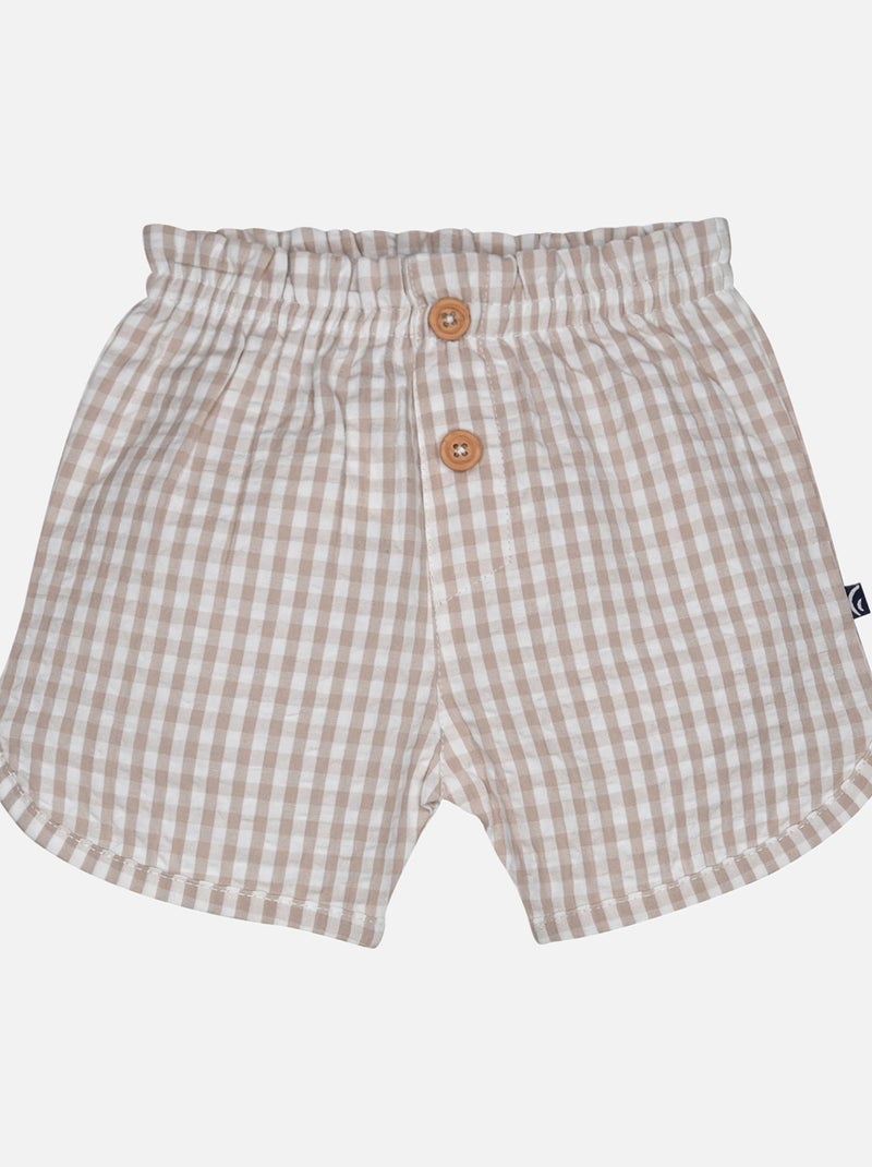 TSHIRT SHORT LESLIE BEBE Blanc - Kiabi