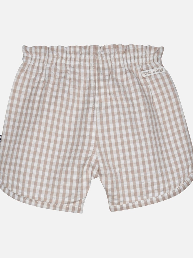 TSHIRT SHORT LESLIE BEBE Blanc - Kiabi