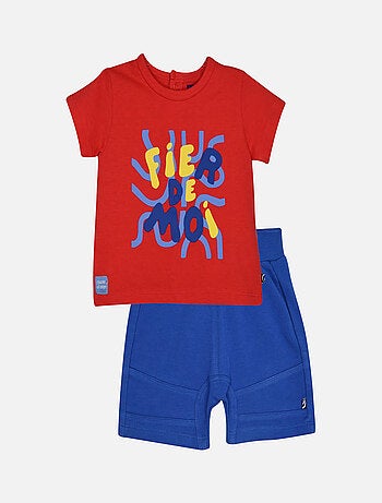 TSHIRT SHORT LIEVIN MAILLE BEBE