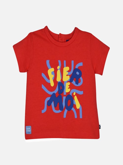 TSHIRT SHORT LIEVIN MAILLE BEBE - Kiabi