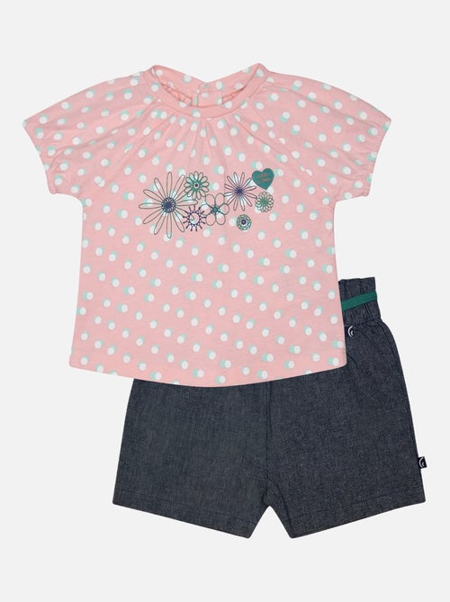 TSHIRT SHORT LILOU COURT BEBE - Kiabi