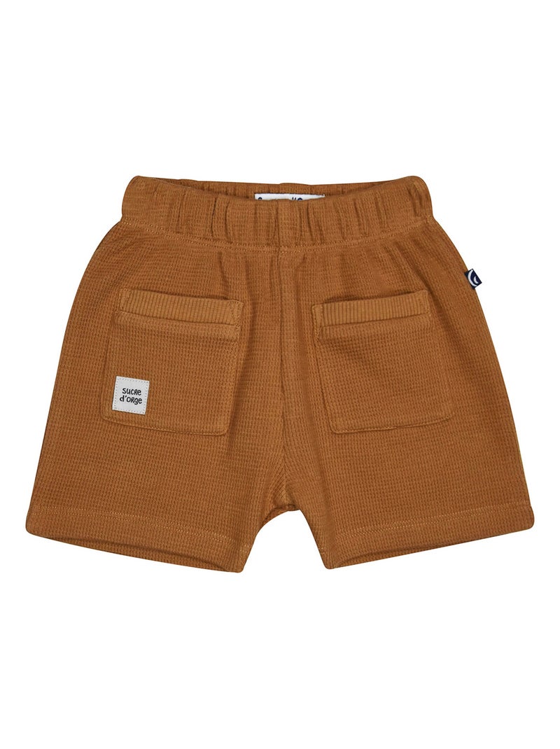 TSHIRT SHORT NATHEO MAILLE FANTAISIE NAISSANCE Beige - Kiabi