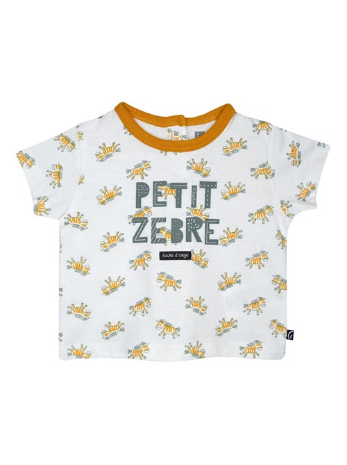 TSHIRT SHORT NAZERI MAILLE SUCRE D'ORGE - Kiabi