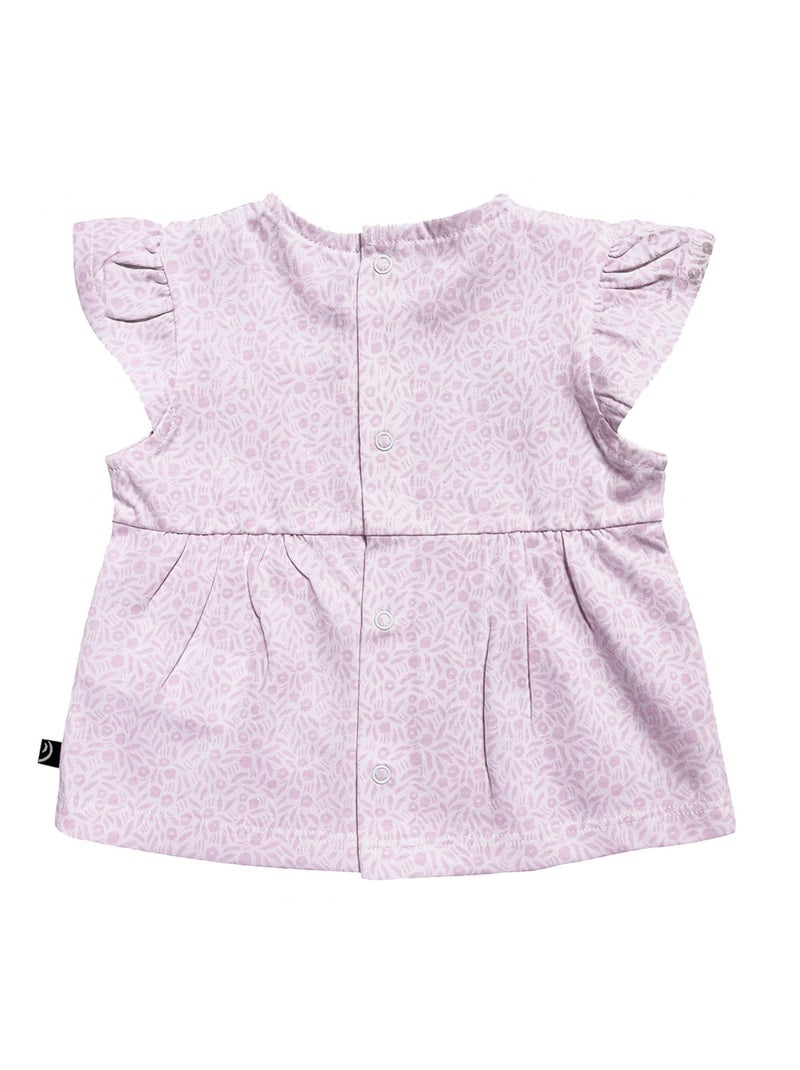 TSHIRT SHORT NOELLA MAILLE BEBE Violet - Kiabi