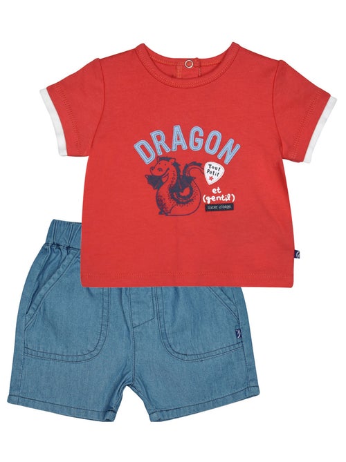 TSHIRT SHORT NORIS MAILLE BEBE - Kiabi