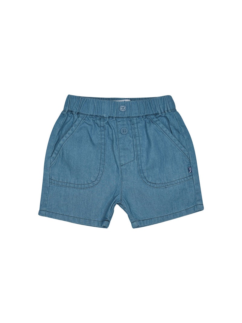 TSHIRT SHORT NORIS MAILLE BEBE Bleu - Kiabi