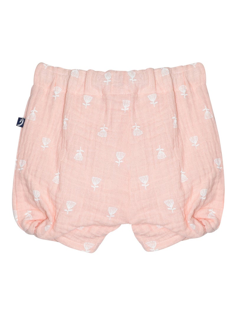 TSHIRT SHORT ORELINE SUCRE D'ORGE Blanc - Kiabi