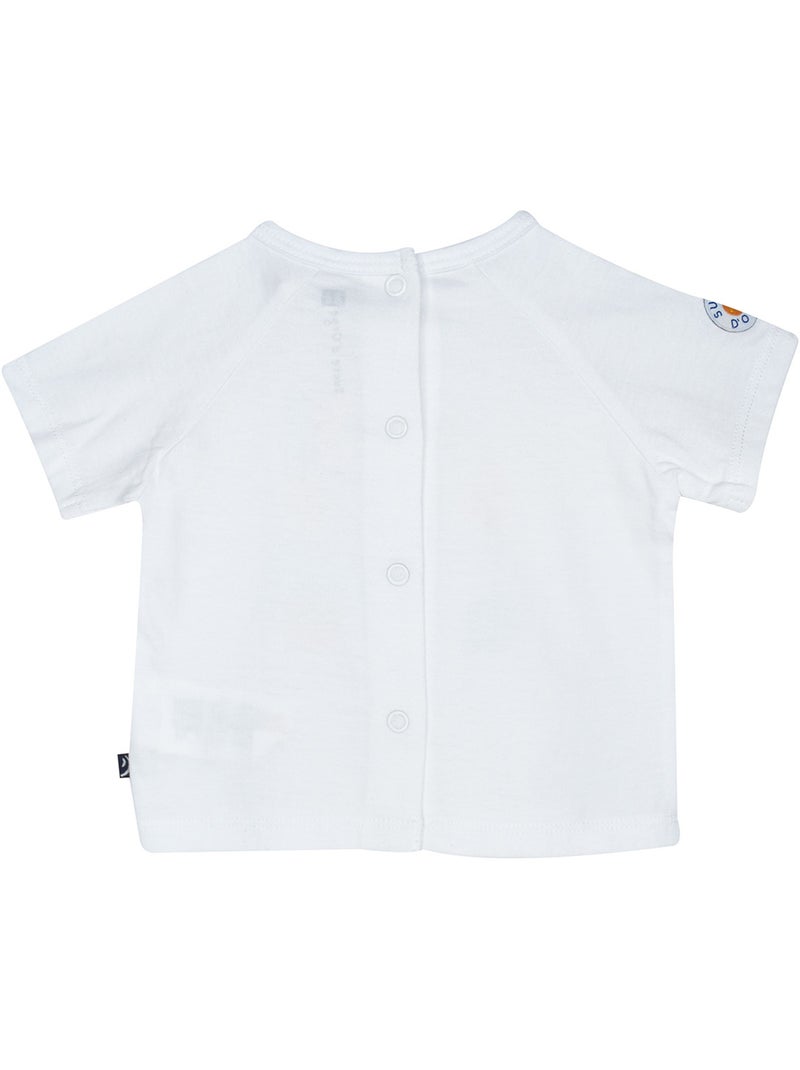 TSHIRT SHORT RANKO MAILLE MANCHES COURTES BEBE Blanc - Kiabi