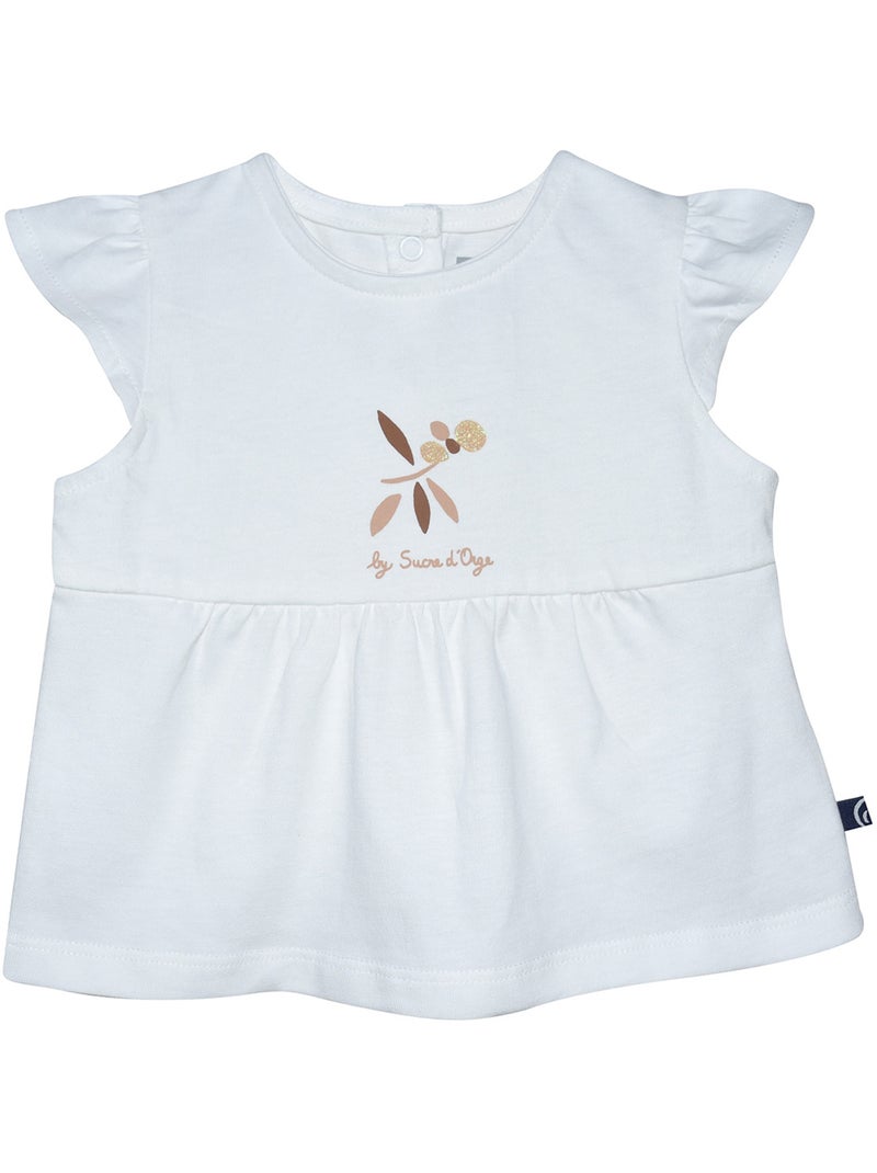 TSHIRT SHORT REGIA BEBE Blanc - Kiabi