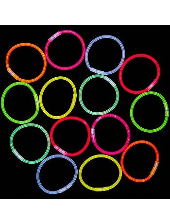 Tube 15 bracelets lumineux