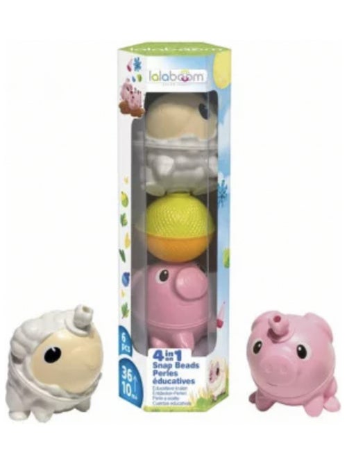 Tube de perles educatives mouton cochon BL313 - Kiabi Tube de perles educatives mouton cochon BL313 - Kiabi