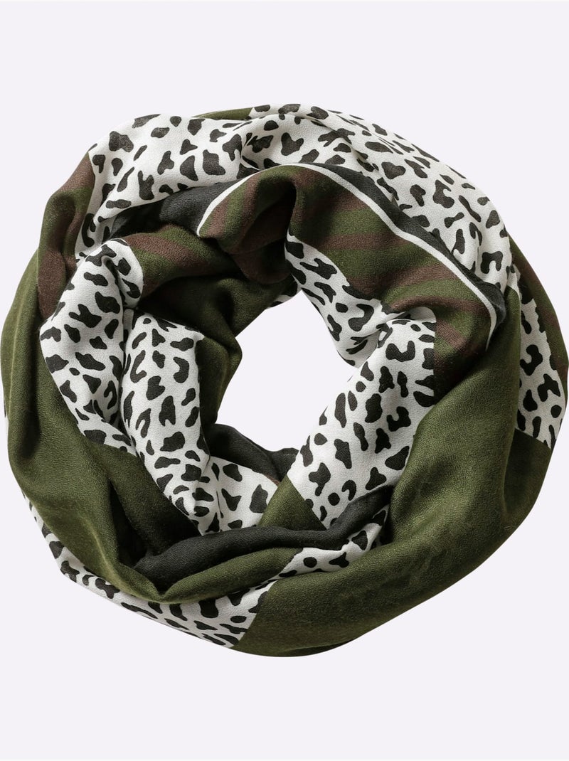 Tube Imprimé Animal Décoratif - Taille Standard - Helline Kaki - Kiabi