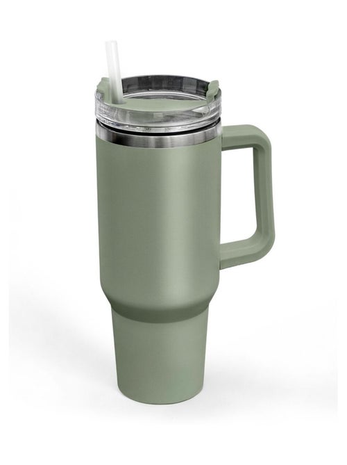 Tumbler mug isotherme avec paille en inox KITCHEN - Kiabi