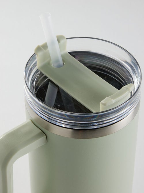 Tumbler mug isotherme avec paille en inox KITCHEN - Kiabi