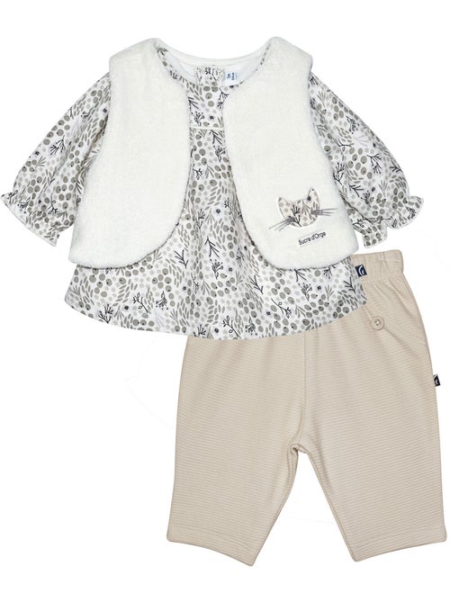 Tunic gilet s/s mches pantalon suzie serge - Kiabi
