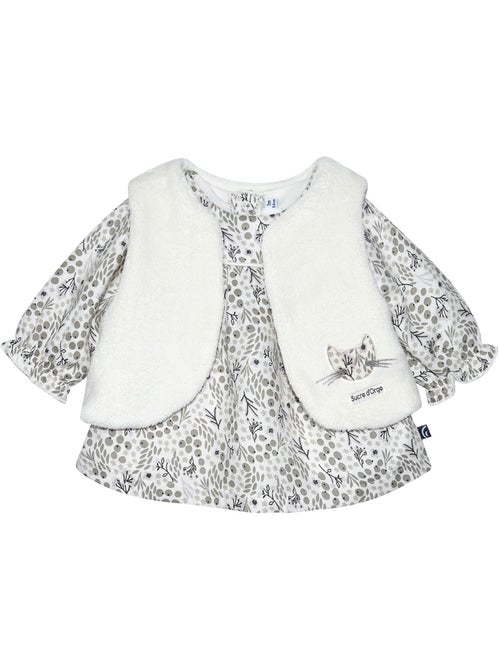 Tunic gilet s/s mches pantalon suzie serge - Kiabi