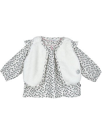Tunic legging gilet s/s mches sandy maille bebe