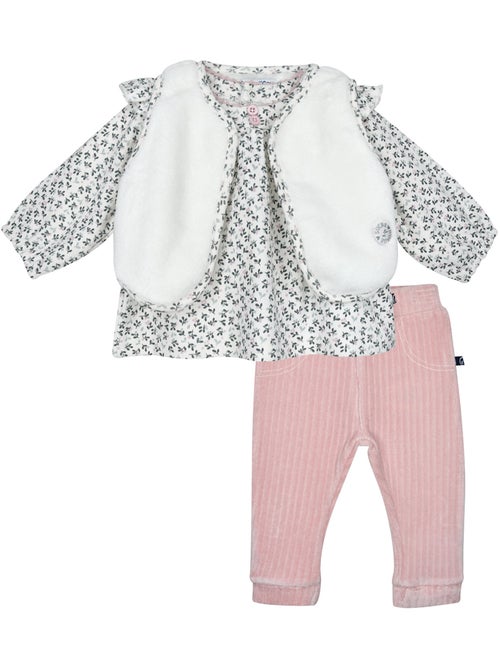 Tunic legging gilet s/s mches sandy maille bebe - Kiabi Tunic legging gilet s/s mches sandy maille bebe - Kiabi