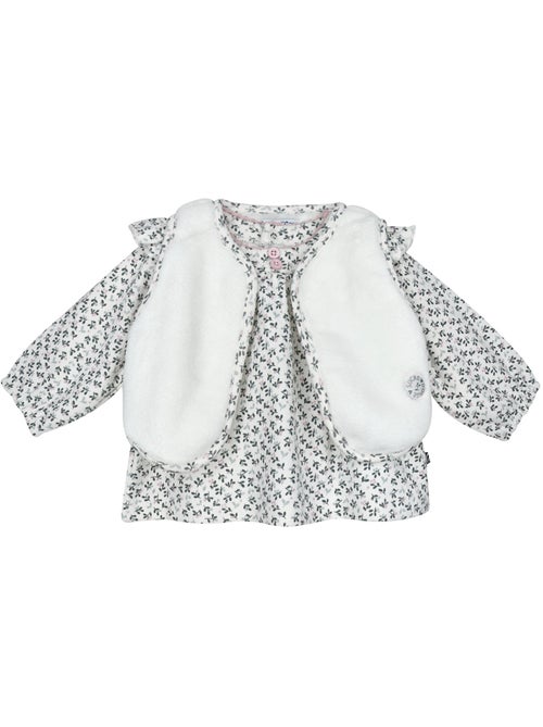 Tunic legging gilet s/s mches sandy maille bebe - Kiabi Tunic legging gilet s/s mches sandy maille bebe - Kiabi