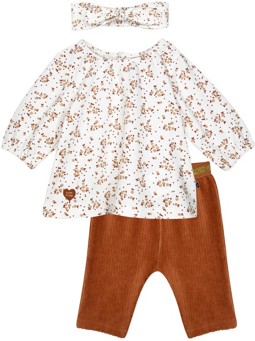 Tunic pantalon bandeau saphir maille - Kiabi