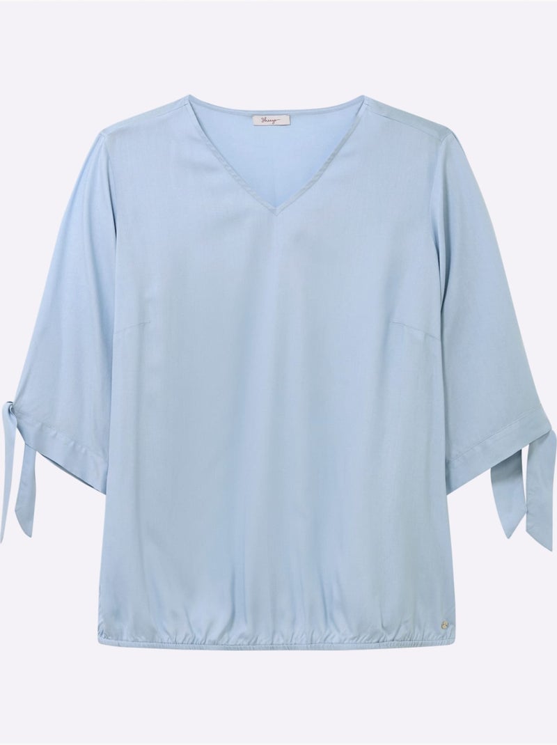 Tunique - Taille Standard - Sheego Bleu ciel - Kiabi