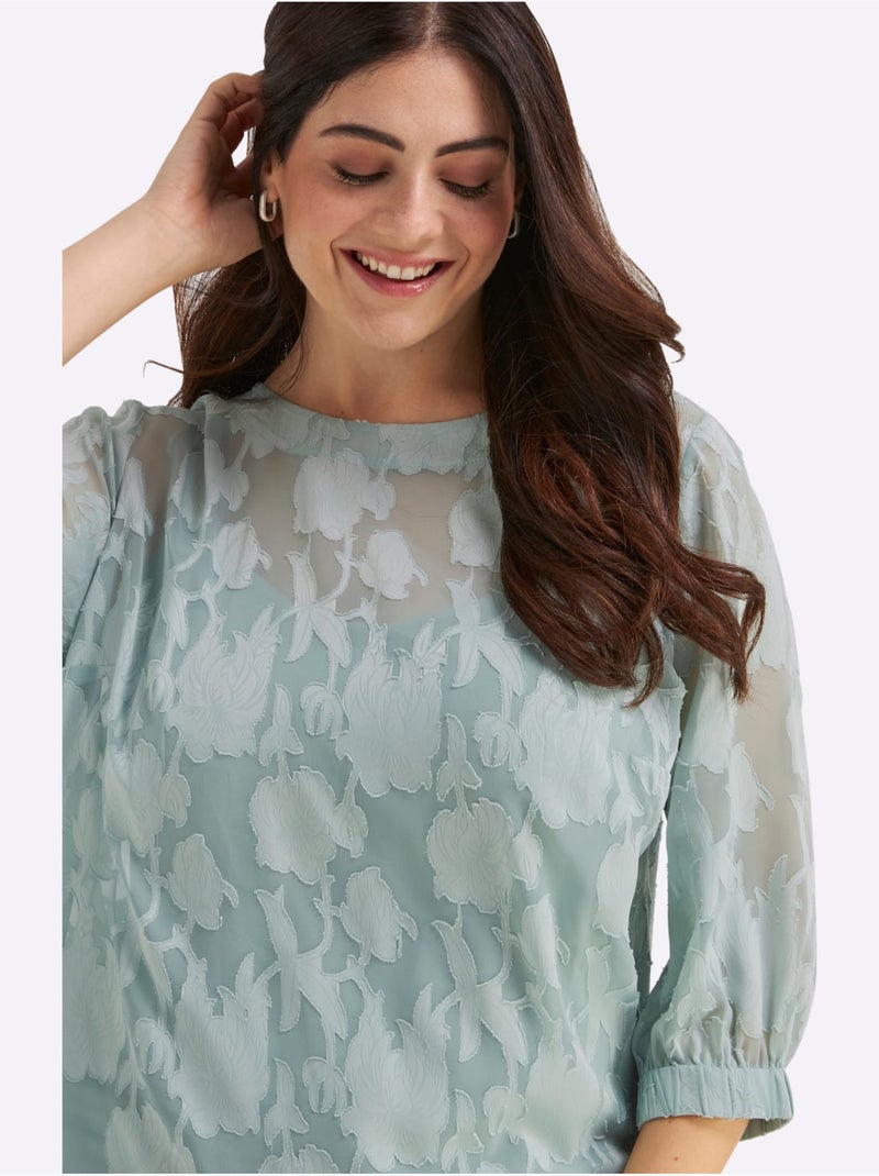 Tunique - Taille Standard - Sheego Menthe - Kiabi