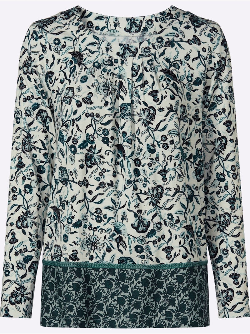 Tunique 95% Viscose - Taille Standard - Witt Bleu Bleu marine - Kiabi