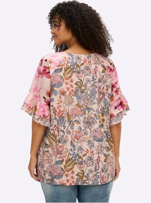 Tunique à Fleurs - Taille Standard - Sheego - Kiabi