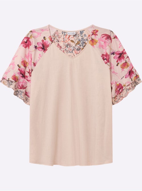 Tunique à Fleurs - Taille Standard - Sheego - Kiabi