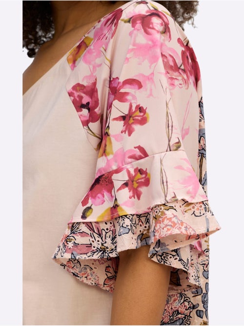 Tunique à Fleurs - Taille Standard - Sheego - Kiabi