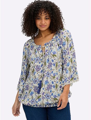 Tunique à Fleurs - Taille Standard - Sheego