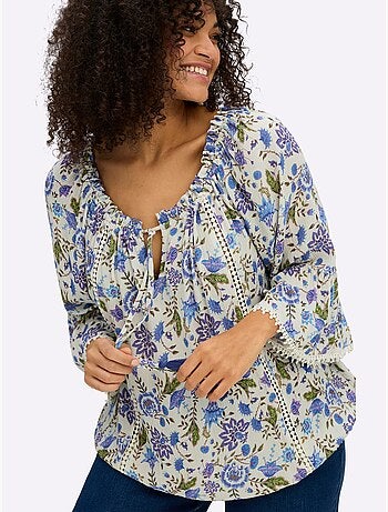 Tunique à Fleurs - Taille Standard - Sheego