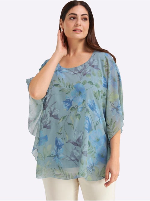 Tunique à Fleurs - Taille Standard - Sheego - Kiabi