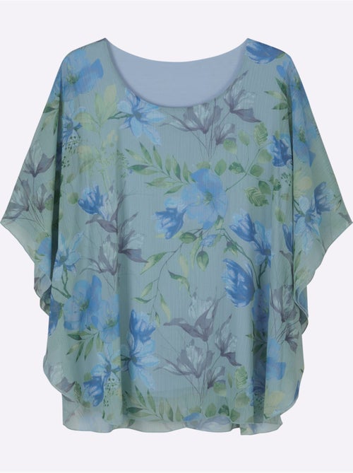 Tunique à Fleurs - Taille Standard - Sheego - Kiabi