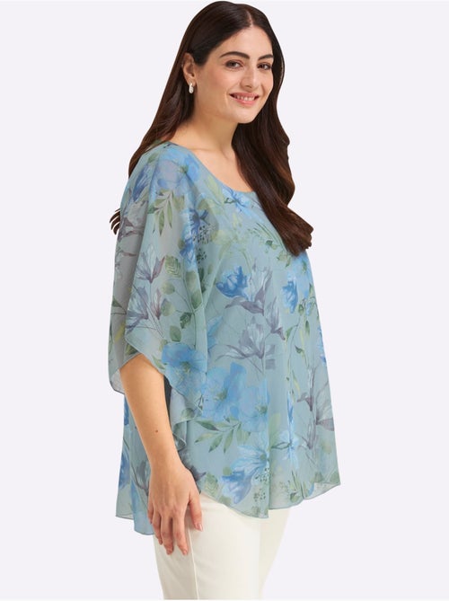Tunique à Fleurs - Taille Standard - Sheego - Kiabi