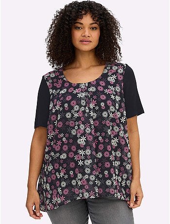 Tunique à Fleurs - Taille Standard - Sheego