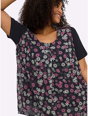 Tunique à Fleurs - Taille Standard - Sheego