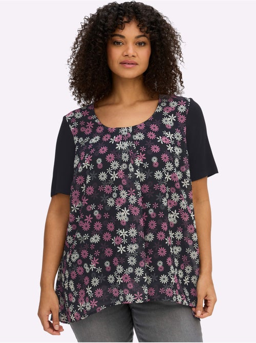 Tunique à Fleurs - Taille Standard - Sheego - Kiabi