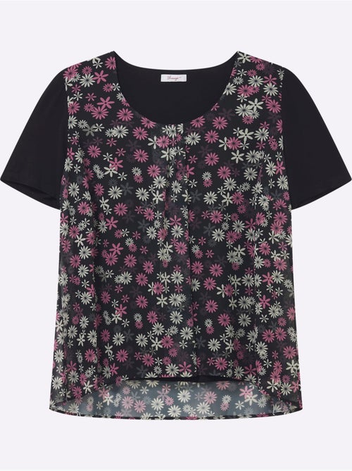Tunique à Fleurs - Taille Standard - Sheego - Kiabi