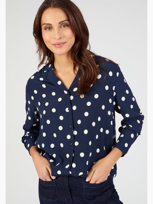 Tunique à pois en pure viscose - Damart - Kiabi