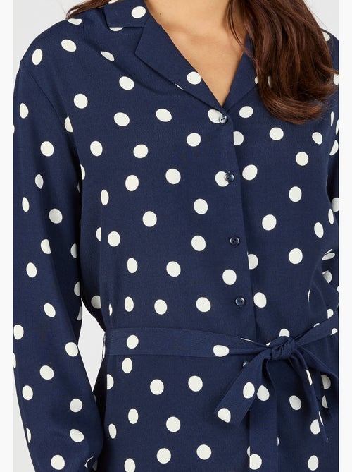 Tunique à pois en pure viscose - Damart - Kiabi