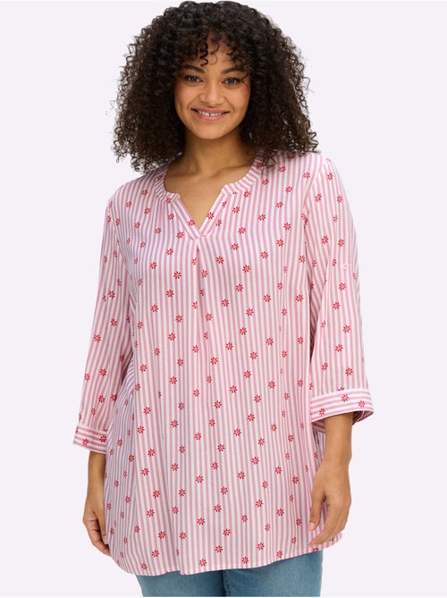 Tunique à Rayures - Taille Standard - Sheego - Kiabi