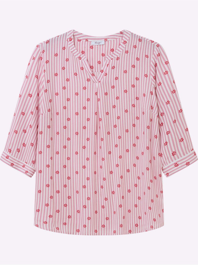 Tunique à Rayures - Taille Standard - Sheego Vieux rose - Kiabi