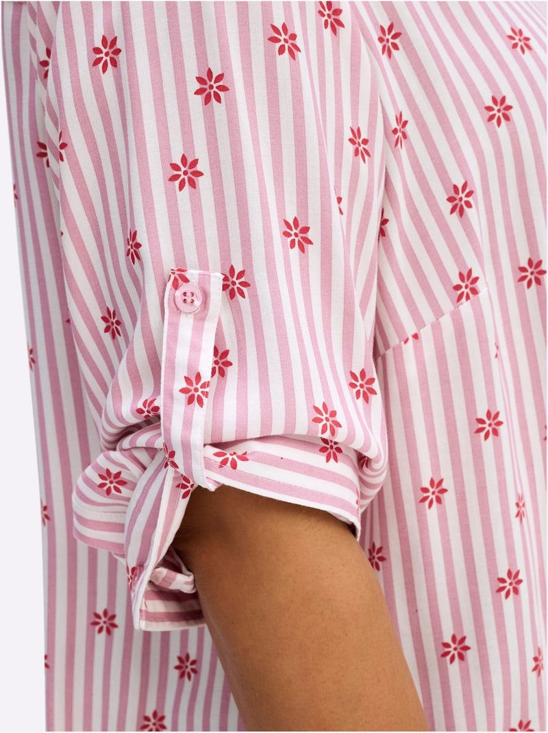 Tunique à Rayures - Taille Standard - Sheego Vieux rose - Kiabi