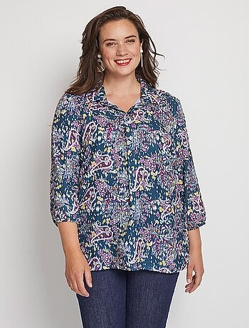 Tunique ample et longue imprimé floral - AFIBEL