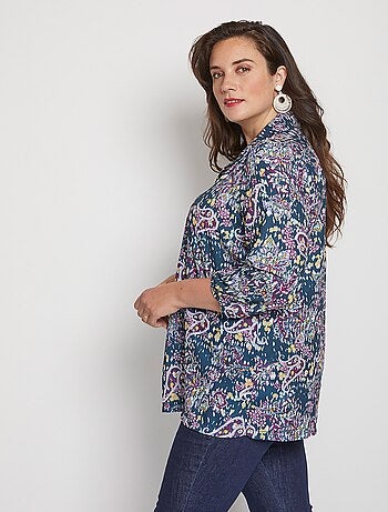 Tunique ample et longue imprimé floral - AFIBEL