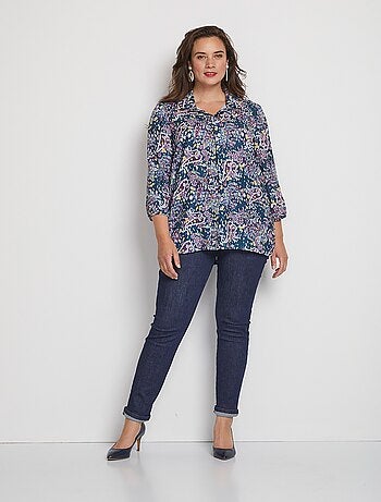 Tunique ample et longue imprimé floral - AFIBEL